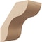 Ekena Millwork 3-inch W x 6-inch D x 6-inch H Carmel Rough Cedar Woodgrain TimberThane Knee Brace, Primed BRCUR03X06X06CARRCPR - alternate 1